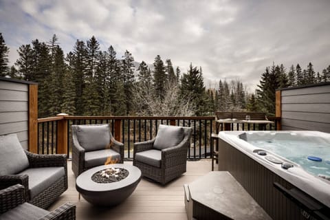 Private Hot Tub and Fire Table