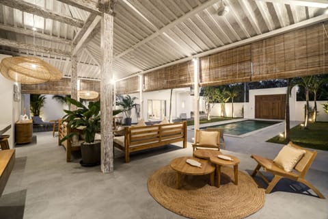 Deluxe Villa, Private Pool, Pool View | Living area | Flat-screen TV