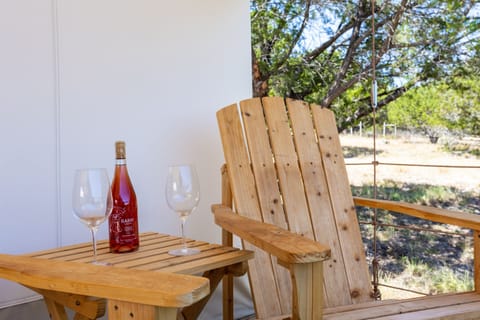 Enjoy a glass of rose at sunset