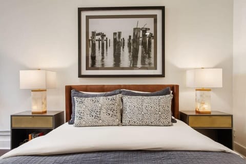 Bedroom 1 | 1 Queen Bed + 1 Twin Daybed | Ensuite Full Bathroom | Flexible Sleeping Space