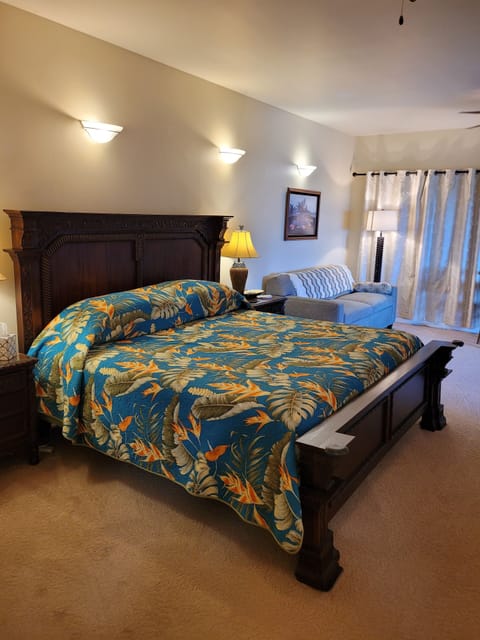King Size Custom Hand Carved Teak Bed with "Sleep Number" Mattress