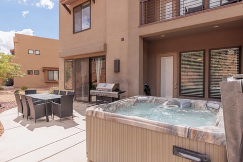 Back Patio Hot Tub View