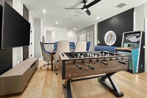 Loft w/ Foosball & Poker Table