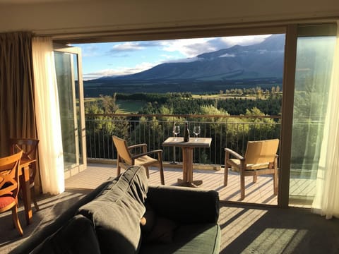 Living area showing balcony