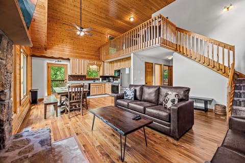 Everyone can be together in the open concept living space.