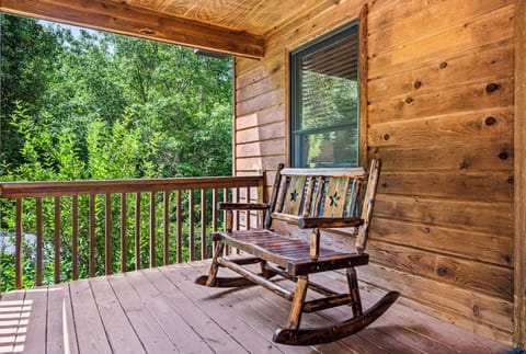 Enjoy your morning coffee on the front porch.