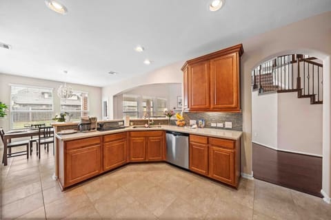 Modern kitchen space for preparing meals with ease.