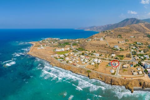 Aerial view showing location of Villa Serena