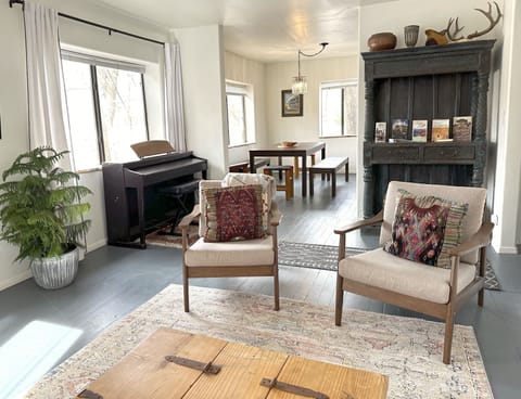 Comfortable living room with Southwest decor