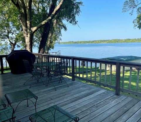 Wolf Creek Retreat on Grand Lake O’ The Cherokees.  Gorgeous view from the deck!