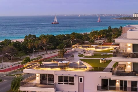 The O Condominium, the finest and most luxurious residence building in Aruba directly on Eagle Beach, the #1 beach in the Caribbean