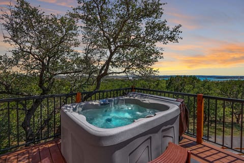 Soak up the breathtaking views from the hot tub