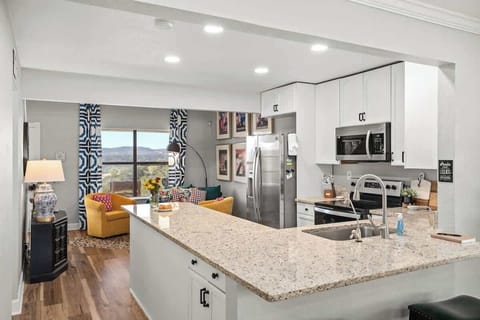 Cooking and entertaining is a breeze with the open floor plan.