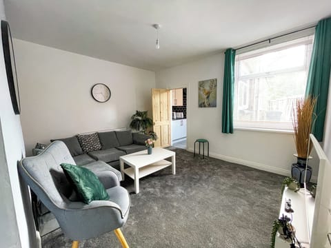 Living room with Corner Sofa & Armchair