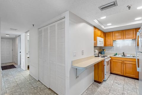 Fully stocked Kitchen - Washer and dryer closet right next to kitchen.