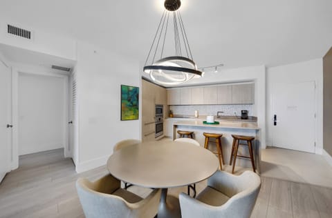 Kitchen and dining area
