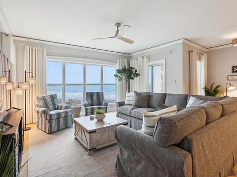 Living Room with Ocean Views at 5408 Hampton Place