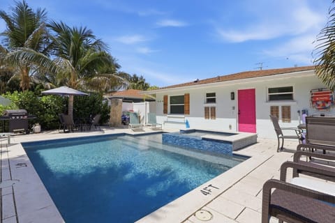pool area with plenty of sunlight
