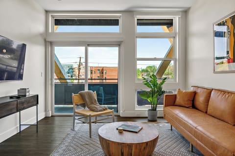 Living Room — Canvas Comfort vacation rental in Denver.