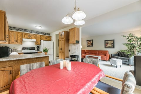 dining area and kitchen