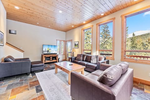 Living room: Smart TV with cable and DVD player, radiant floor heating, no A/C