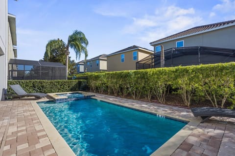Private pool with sun loungers, perfect for relaxing afternoons.
