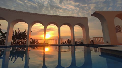 Outdoor pool, open 9:30 AM to 8:00 PM, sun loungers