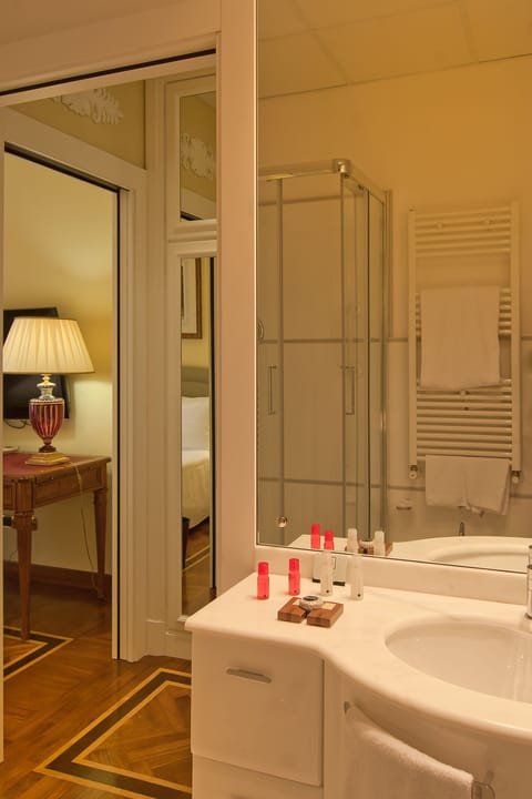 Deluxe Double Room | Bathroom | Free toiletries, hair dryer, bidet, towels