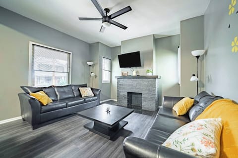 Welcome to your next Little Italy gem! Starting off in the living room, fit with a 40” HDTV with Roku - take a seat in one of the two comfortable leather sofas and enjoy the evening entertainment after a fun day out exploring