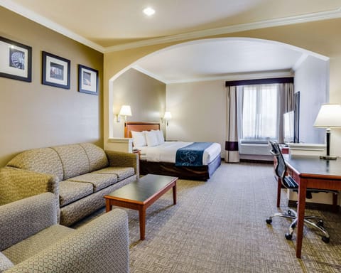 In-room safe, desk, laptop workspace, iron/ironing board