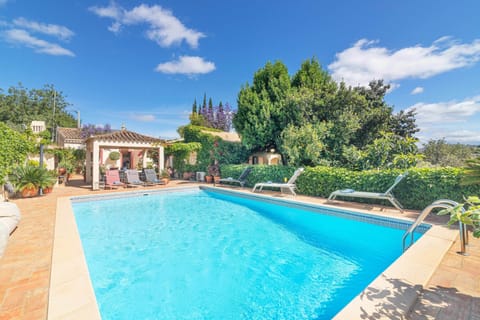 Relax in the shared oasis with a sparkling pool, comfy loungers & shaded area.