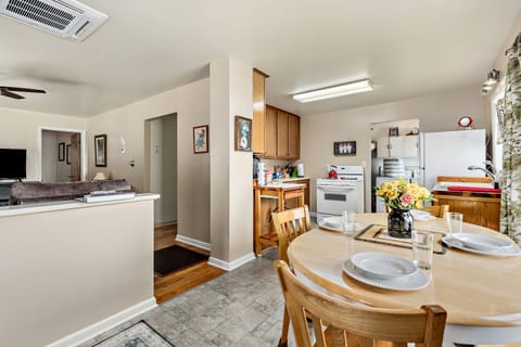 Dinning room in relation to living room
