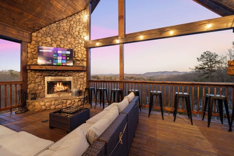 Sunset on the deck hanging out or watching your favorite show 