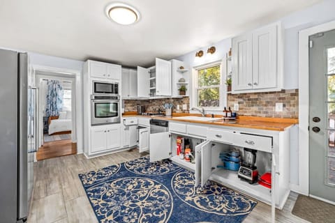 The kitchen includes all the essentials for everyday cooking.