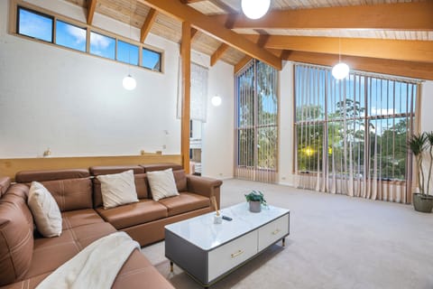 Family House | Living room | 65-inch TV with cable channels