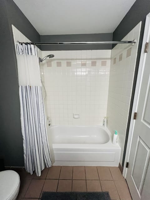 Tub and shower combo.