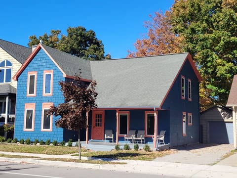OVERVIEW:  The front of the house in early Fall