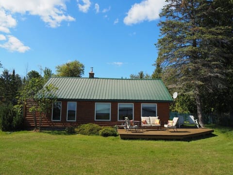 OVERALL:  The backyard of the house, which faces the lake.