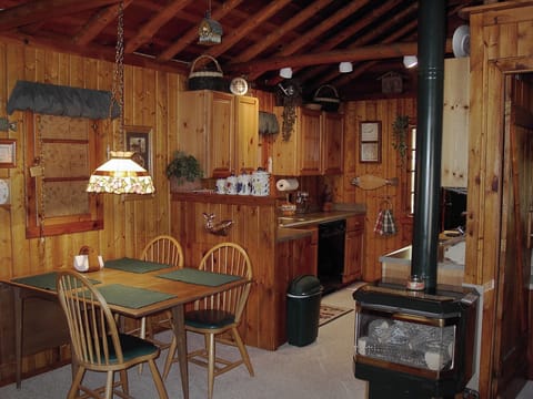 OVERALL:  The dining area and looking into the kitchen.
