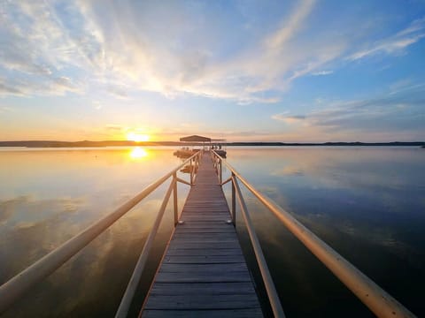 Private Dock with a Boat Slip and a Slide!