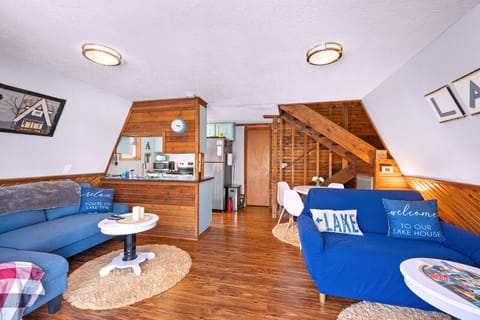 Our Cabin is 850 Sq. Ft. 2/story 3/2 with newer A/C & Heat. Full season use!