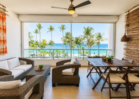 Balcony view from the second floor. Direct view to the ocean.