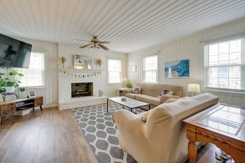 Carolina Beach Vacation Rental | 3BR | 2BA | Stairs Required to Enter