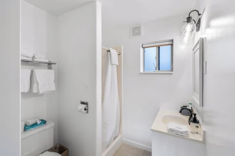 Bathroom with standing shower
