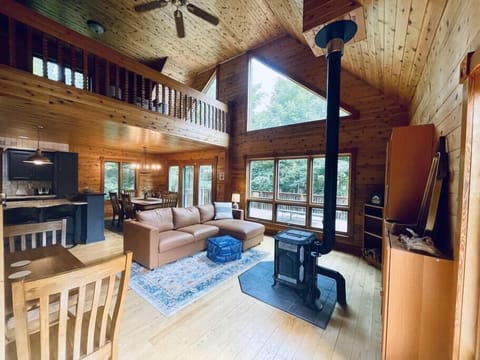 Step into the inviting great room with picturesque views of Northern Minnesota's natural beauty.