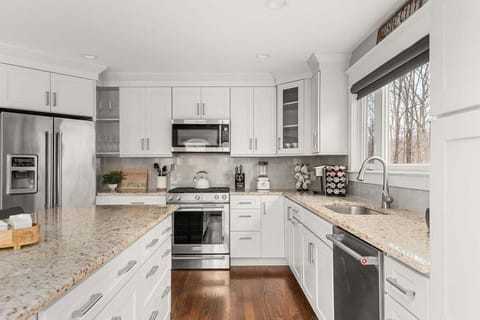 Gourmet kitchen with abundant prep space