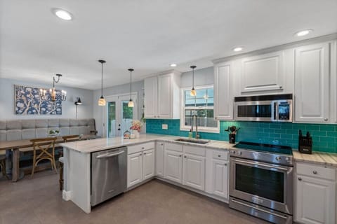 Prepare meals and be open to all areas of the home.