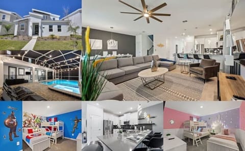 Collage of the Villa