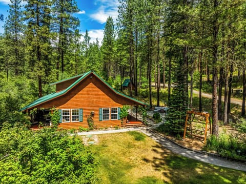 Enjoy the cabin nestled in the woods