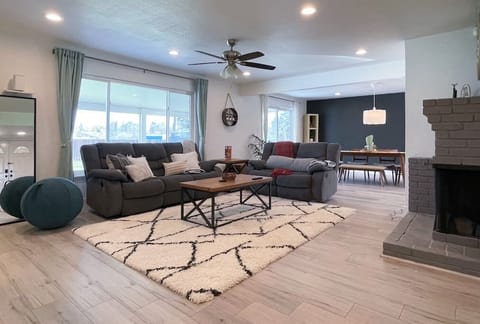 Watch a movie, enjoy some yoga or just talk and visit with friends.